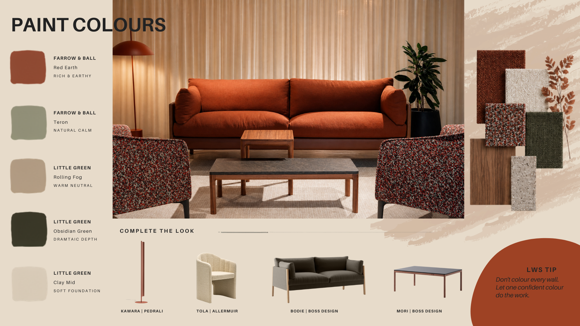 PAINT + OFFICE FURNITURE MOODBOARD 